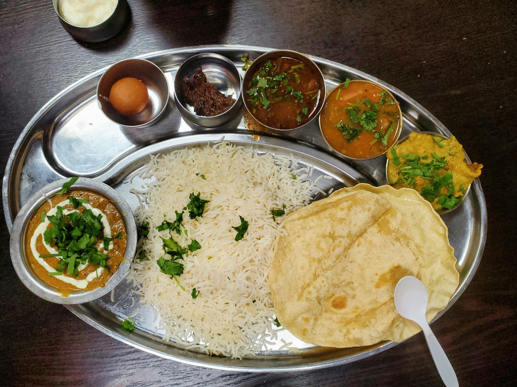 Indian food platter